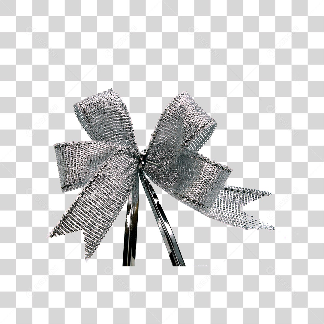 Laço de Prata PNG Transparente