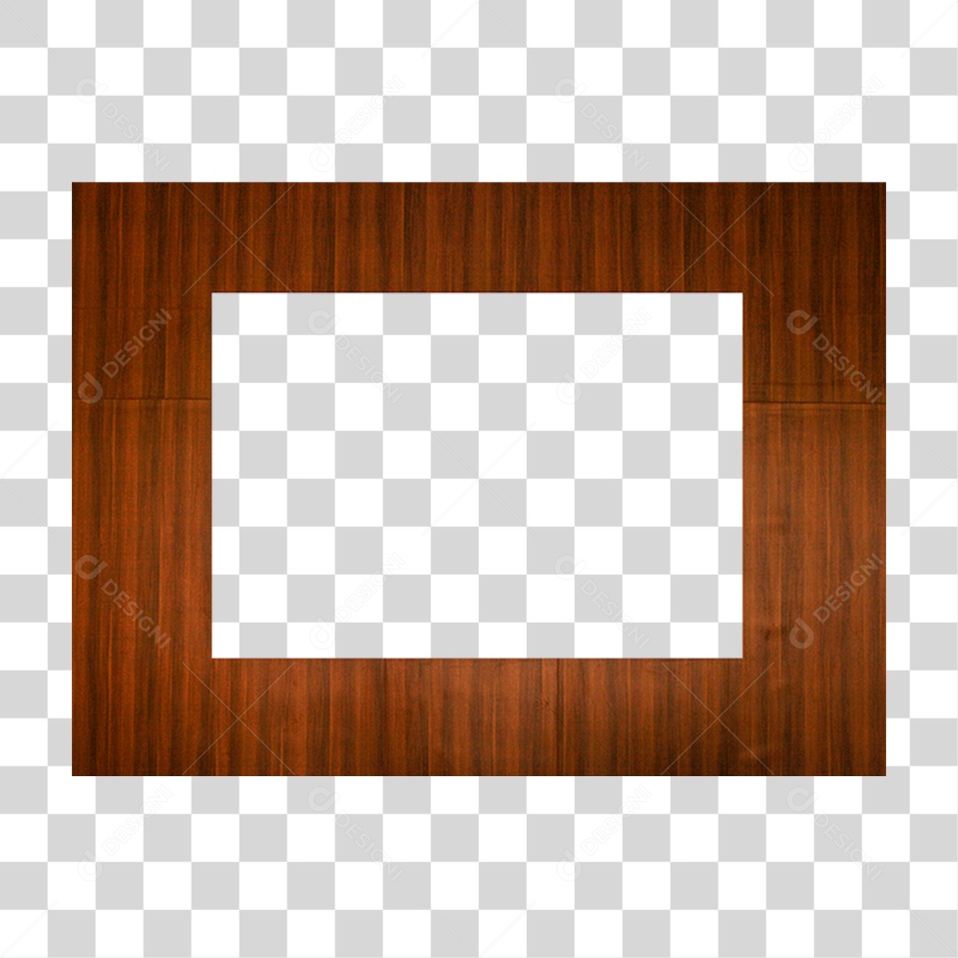 Moldura Painel de Madeira PNG Transparente