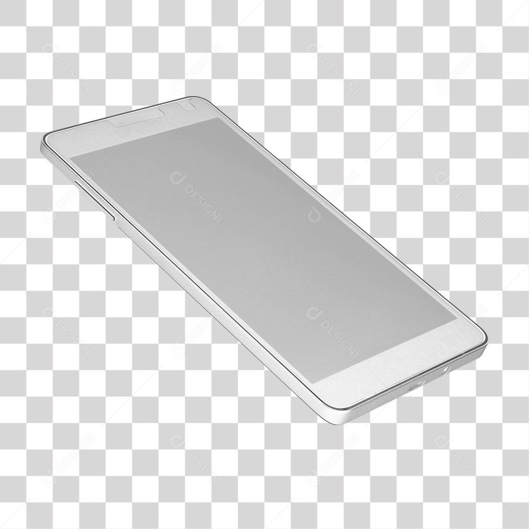 Elemento 3D Celular Transparente Modelo PNG Transparente