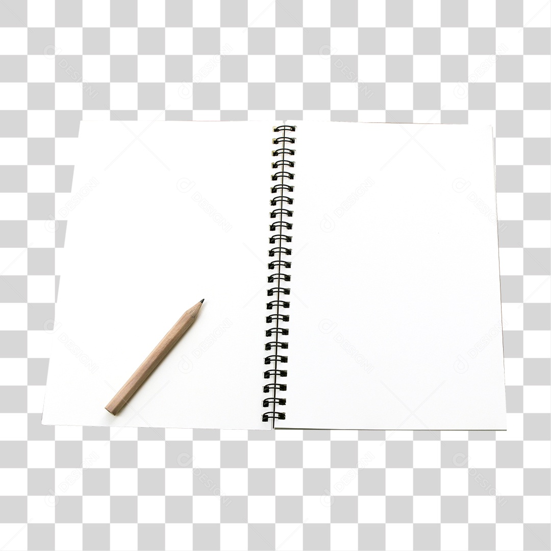 Caderno em Branco PNG Transparente