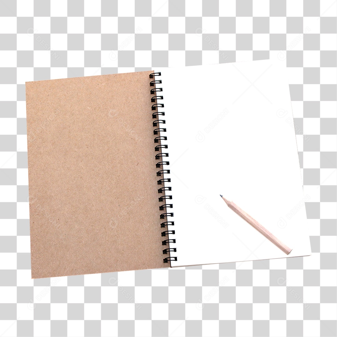 Caderno em Branco PNG Transparente