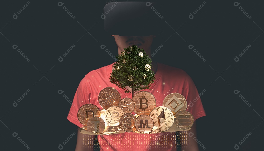 Negociação comercial de moedas criptográficas Bitcoin Trocas Investir Metaverso ações