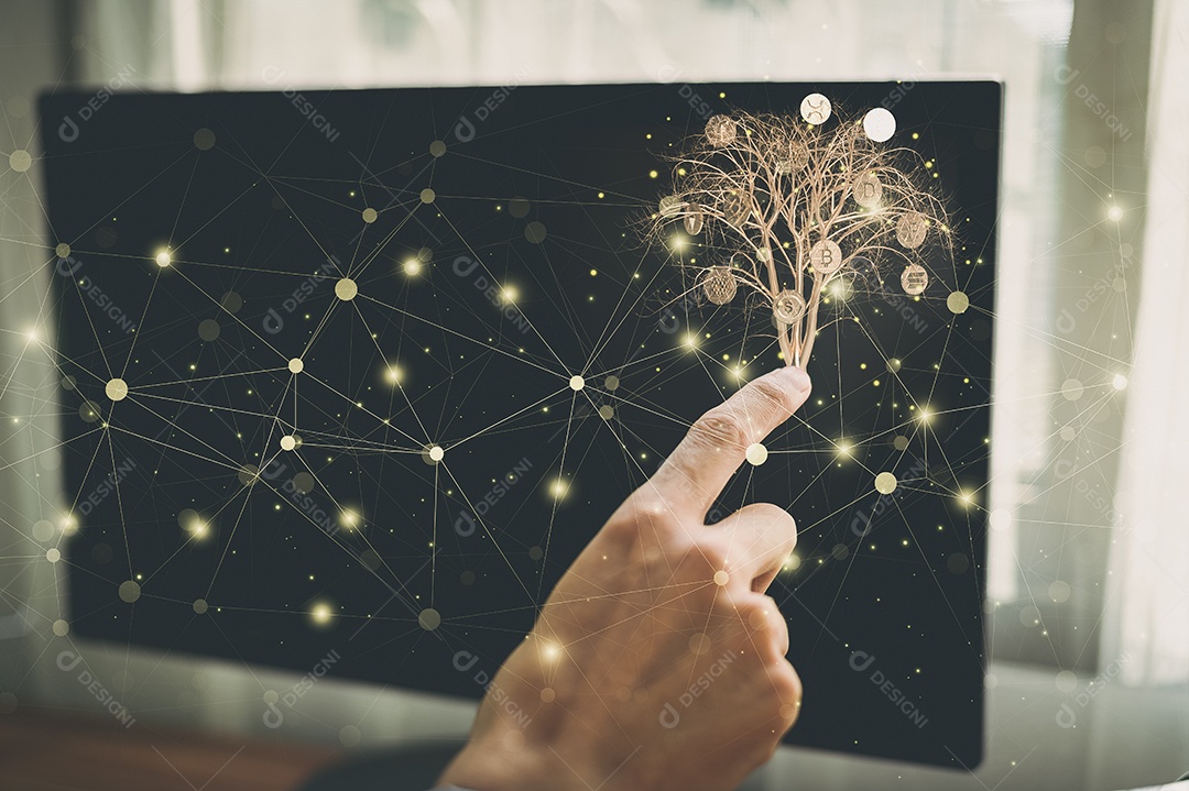 Negociação comercial de moedas criptográficas Bitcoin Trocas Investir Metaverso ações