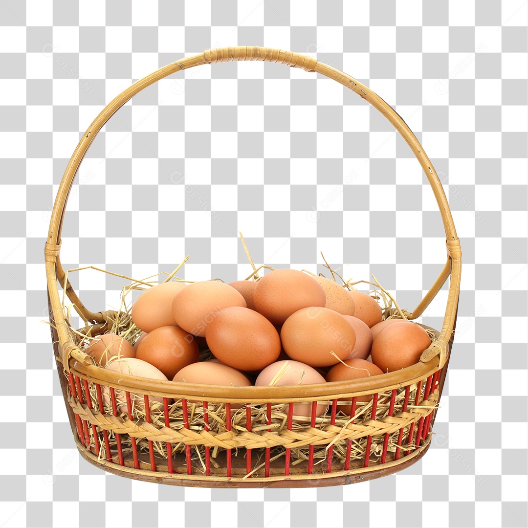 Cesta de Ovos PNG Transparente