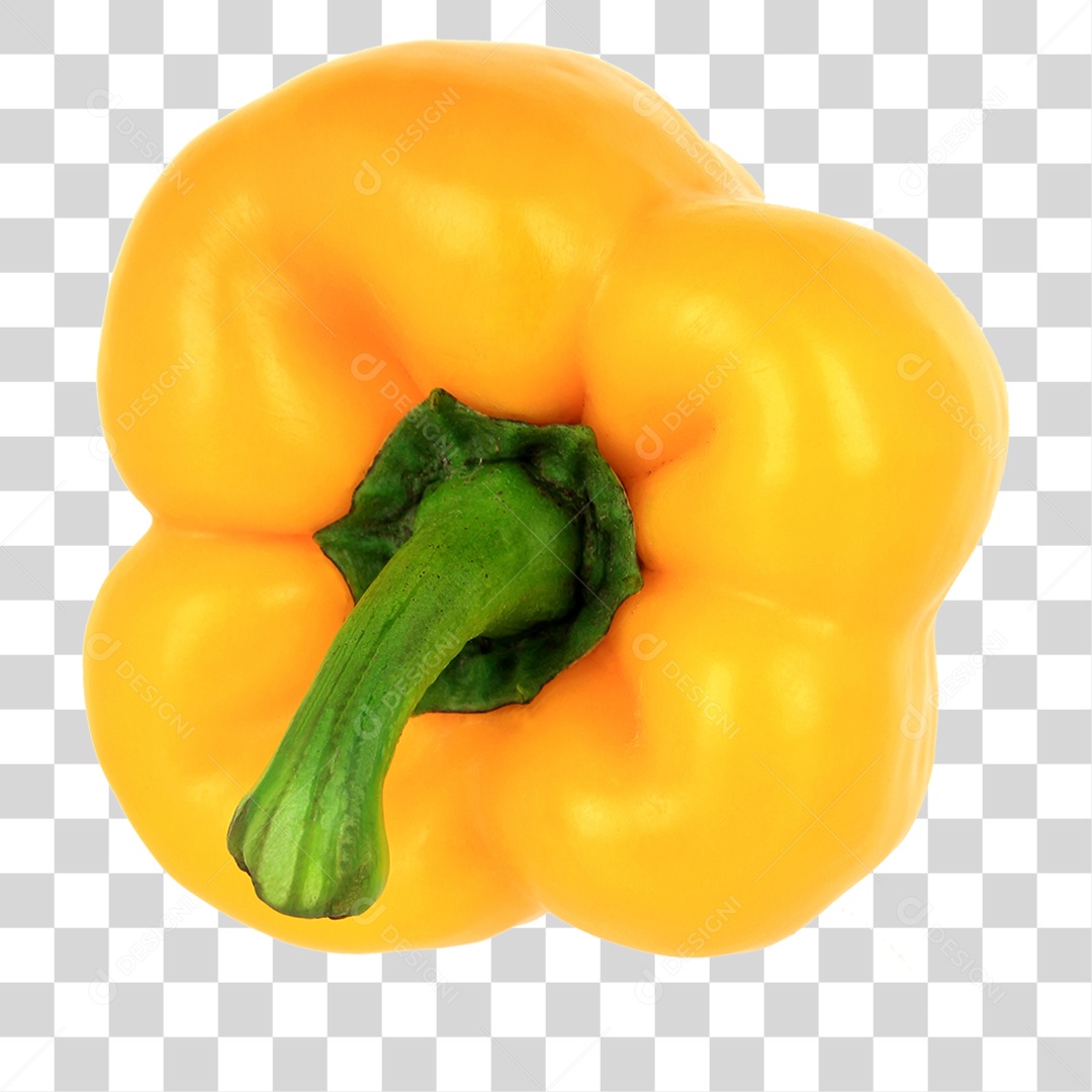 Pimentão Amarelo Alimento PNG Transparente