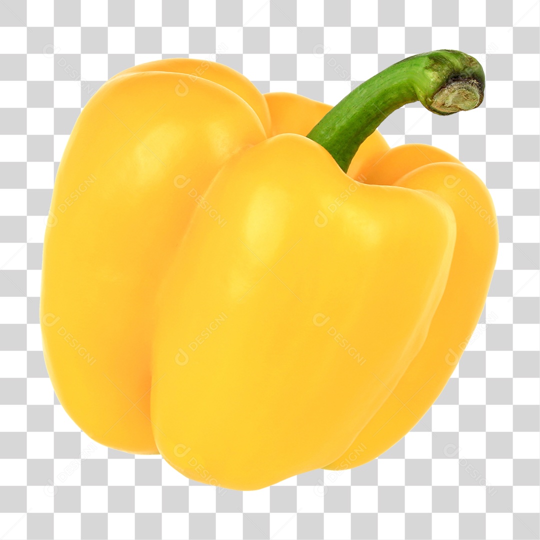 Pimentão Amarelo Alimento PNG Transparente