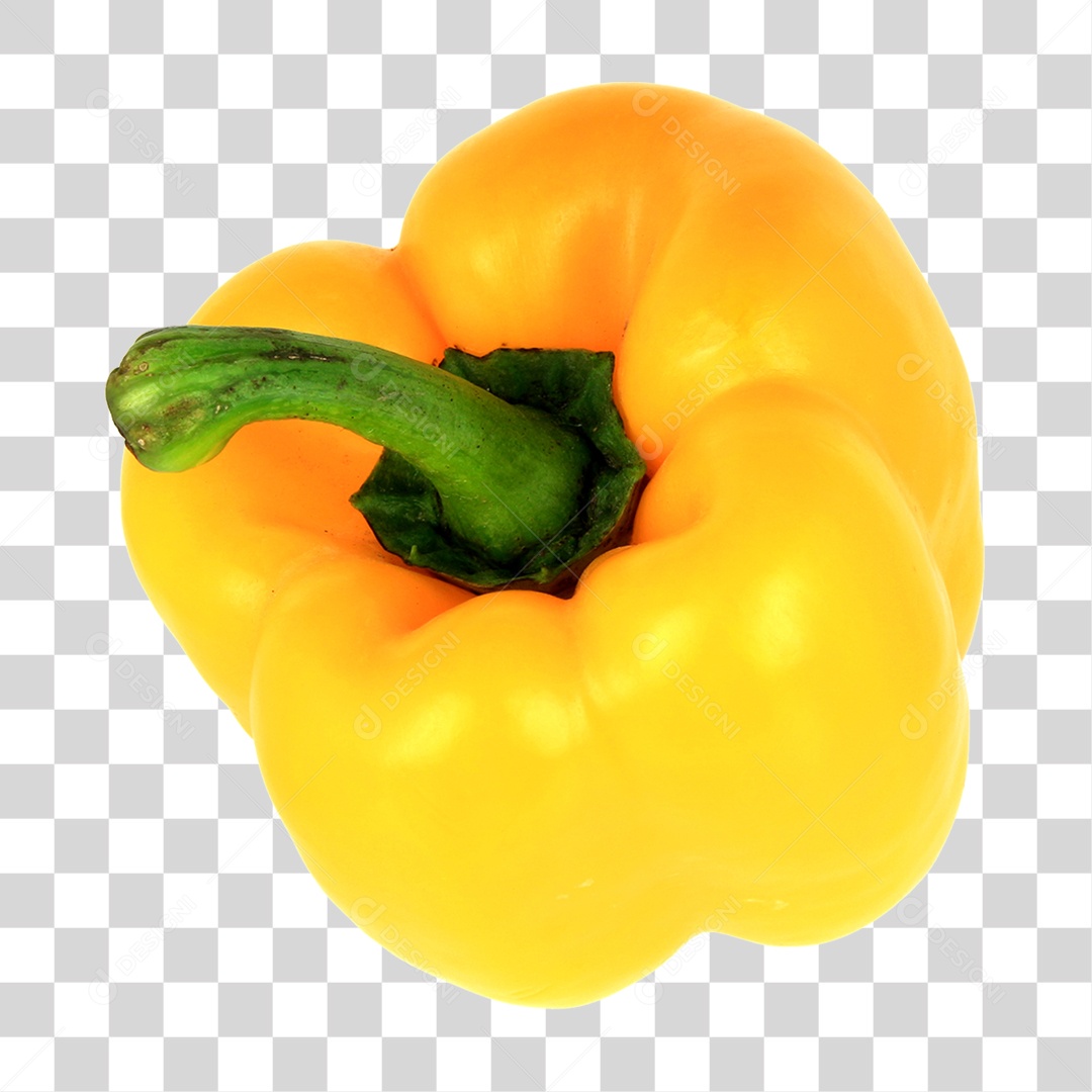 Pimentão Amarelo Alimento PNG Transparente