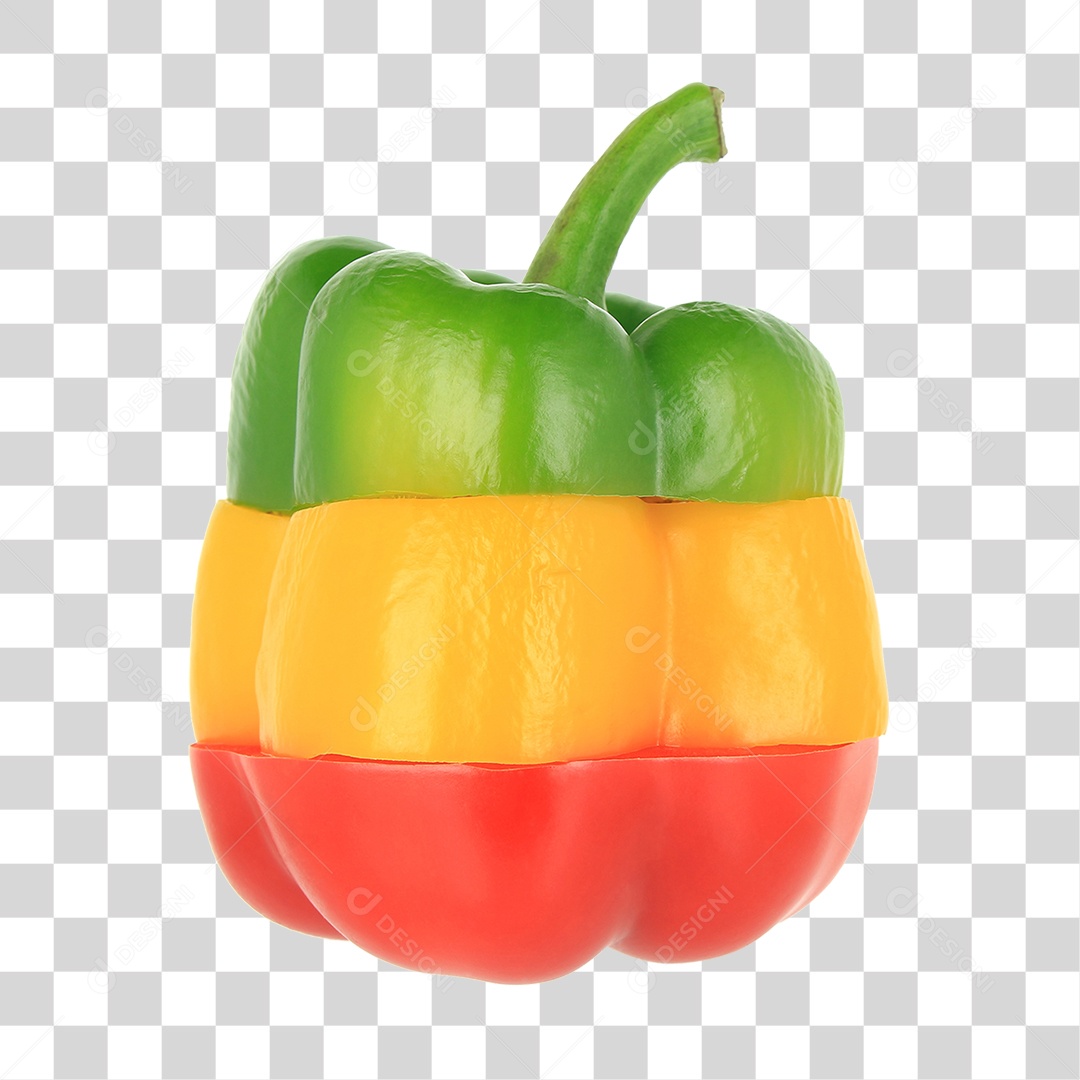 Pimentão Amarelo Alimento PNG Transparente