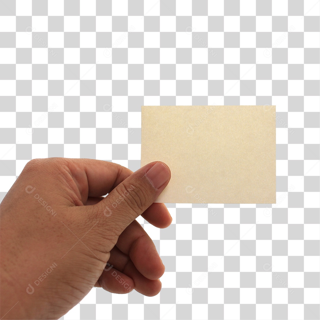Mão Segurando Papel Bilhete PNG Transparente