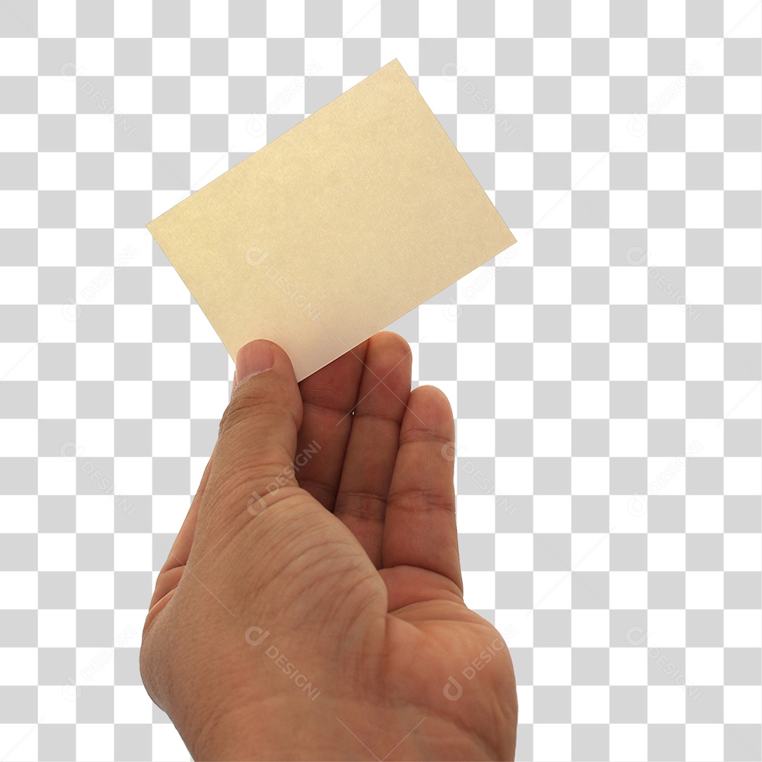 Mão Segurando Papel Bilhete PNG Transparente