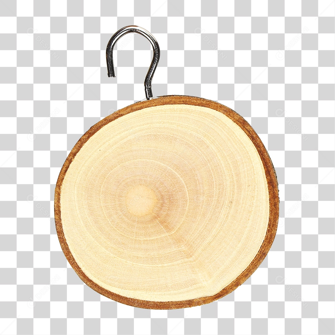 Pedaço de Madeira com Gancho PNG Transparente