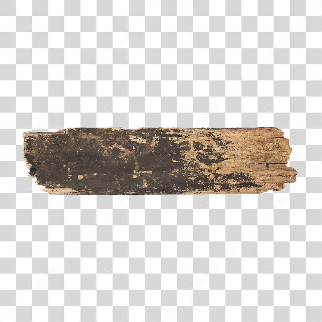 Pedaço de Madeira Velho PNG Transparente