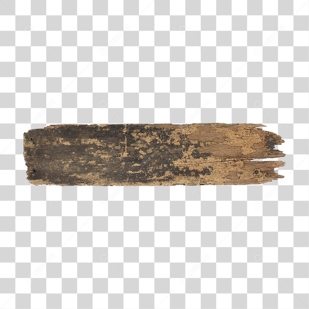 Pedaço de Madeira Velho PNG Transparente