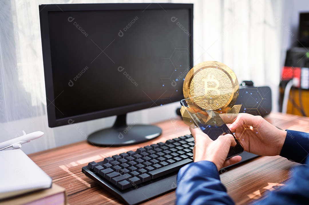 Negociação comercial de moedas criptográficas Bitcoin Trocas Investir Metaverso ações