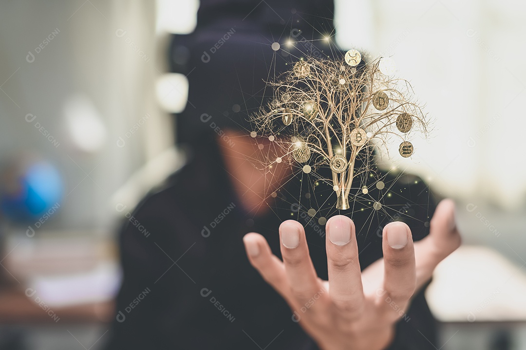 Negociação comercial de moedas criptográficas Bitcoin Trocas Investir Metaverso ações