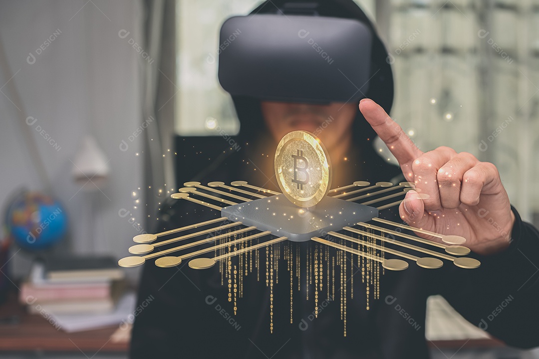 Negociação comercial de moedas criptográficas Bitcoin Trocas Investir Metaverso ações