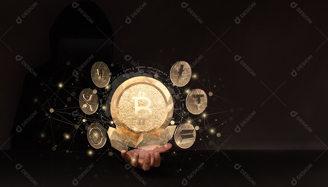 Negociação comercial de moedas criptográficas Bitcoin Trocas Investir Metaverso ações