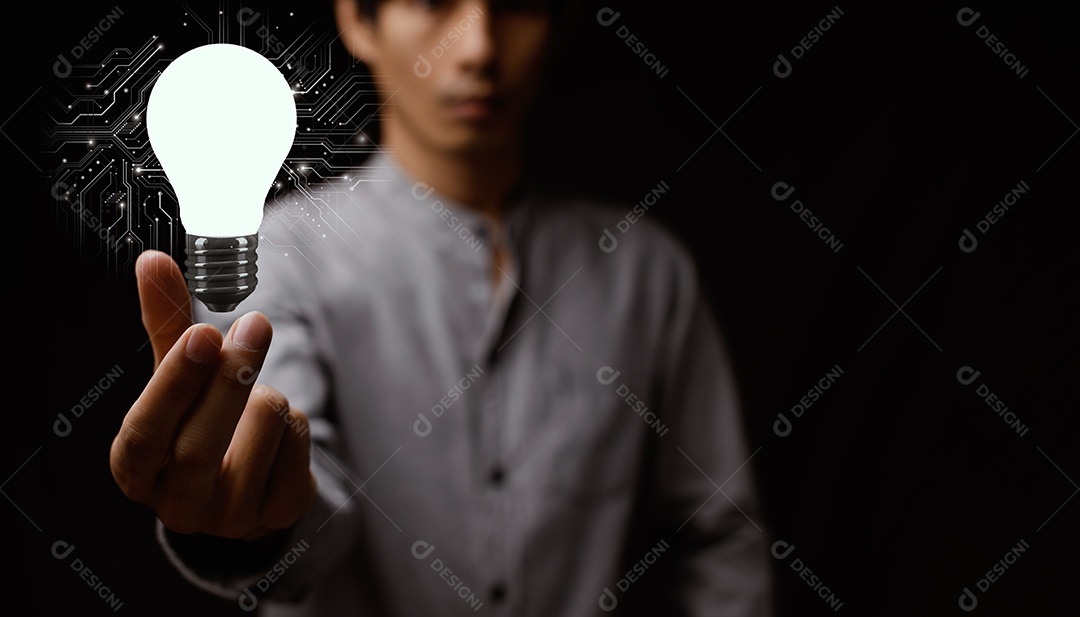 Lâmpada, novas ideias, aprendizagem