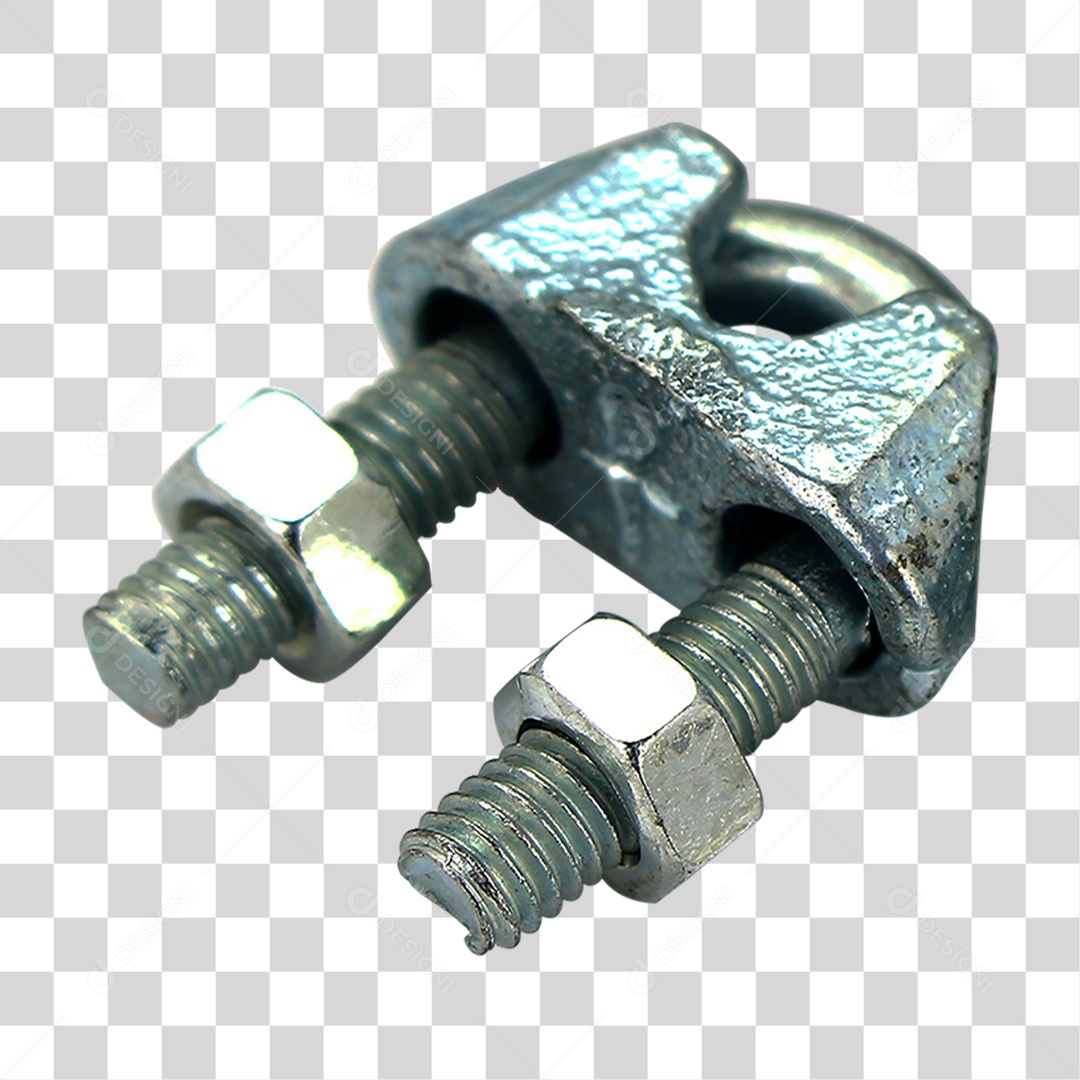 Grampo de Cabo de Aço PNG Transparente