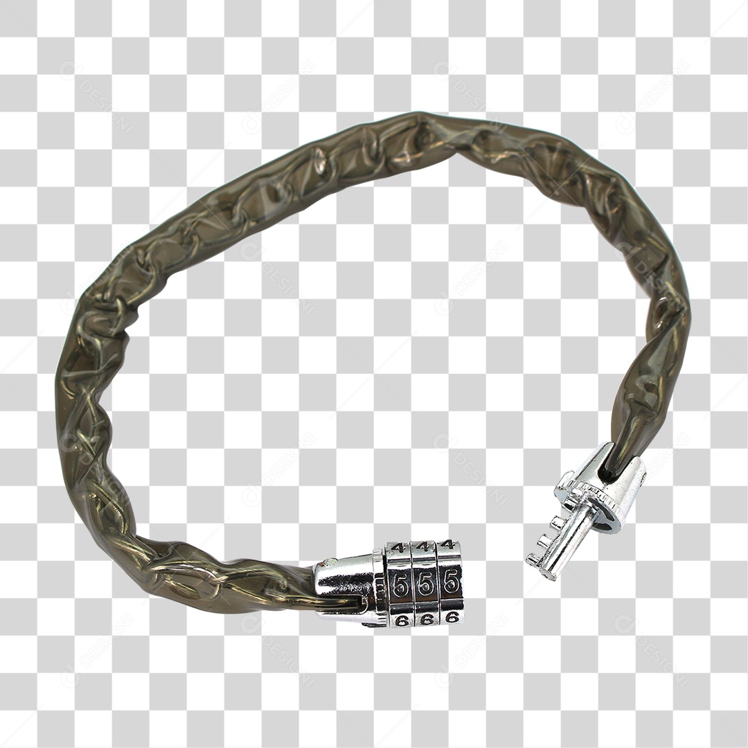 Corrente com Cadeado e Senha PNG Transparente