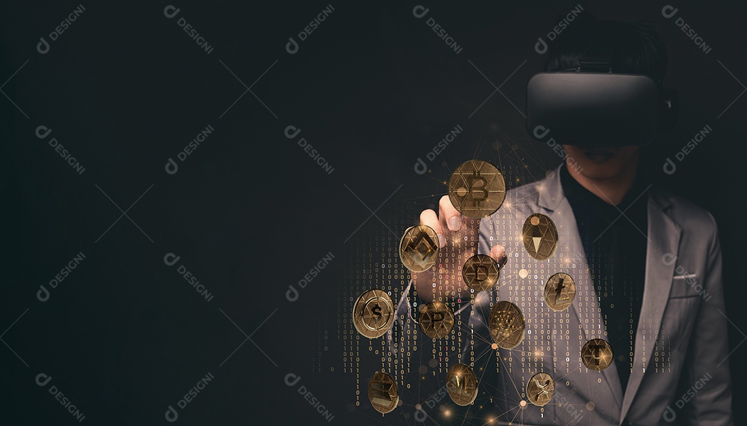 Negociação comercial de moedas criptográficas Bitcoin Exchanges Invest Metaverse stocks