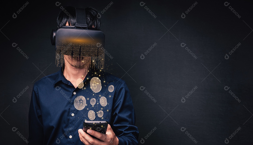 Negociação comercial de moedas criptográficas Bitcoin Trocas Investir Metaverso ações