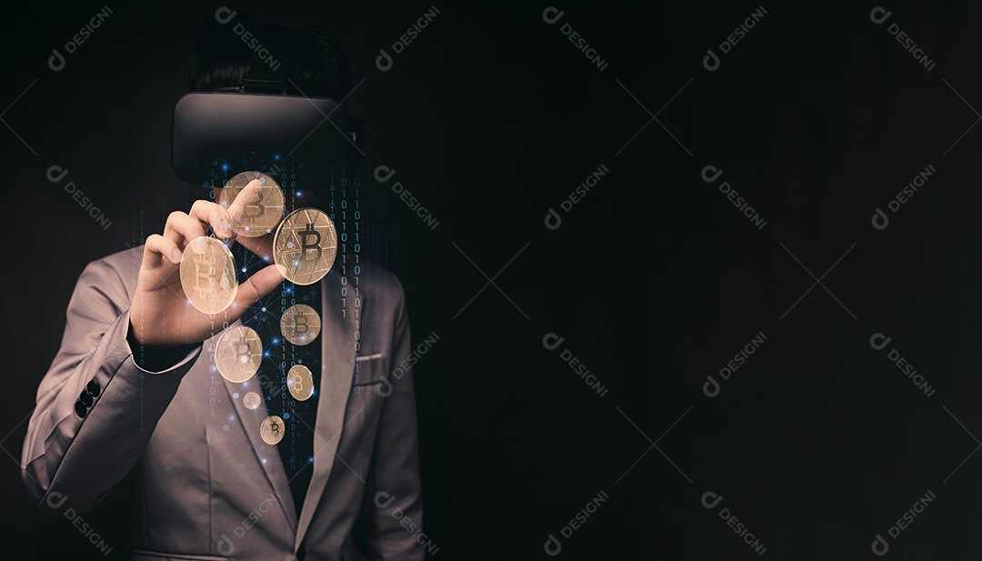 Negociação comercial de moedas criptográficas Bitcoin Trocas Investir Metaverso ações