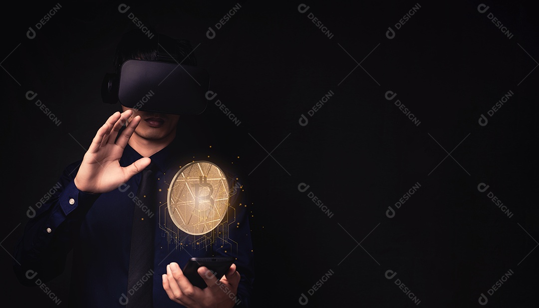 Negociação comercial de moedas criptográficas Bitcoin Trocas Investir Metaverso ações