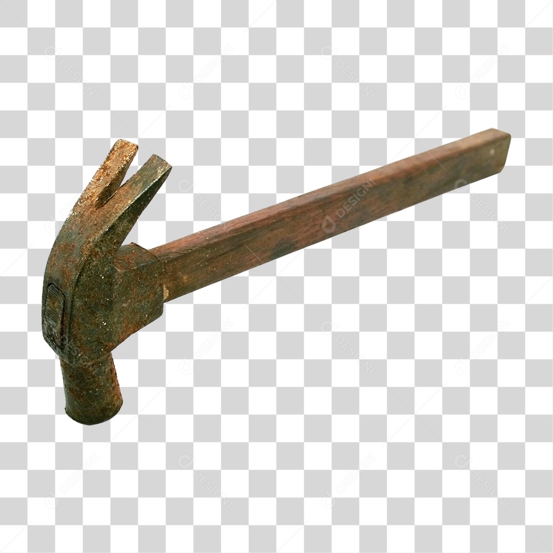 Martelo Velho PNG Transparente