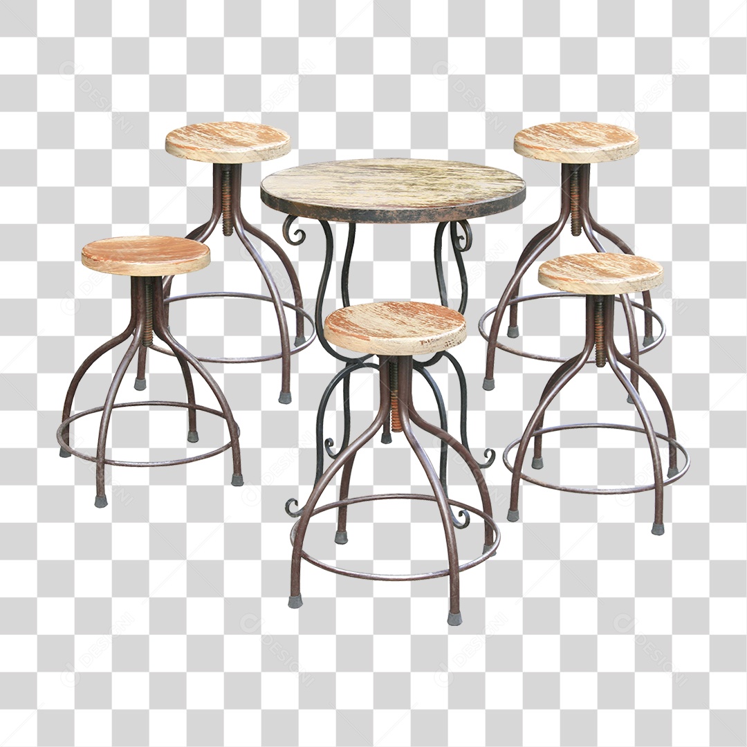 Bancos e Cadeiras Bares PNG Transparente