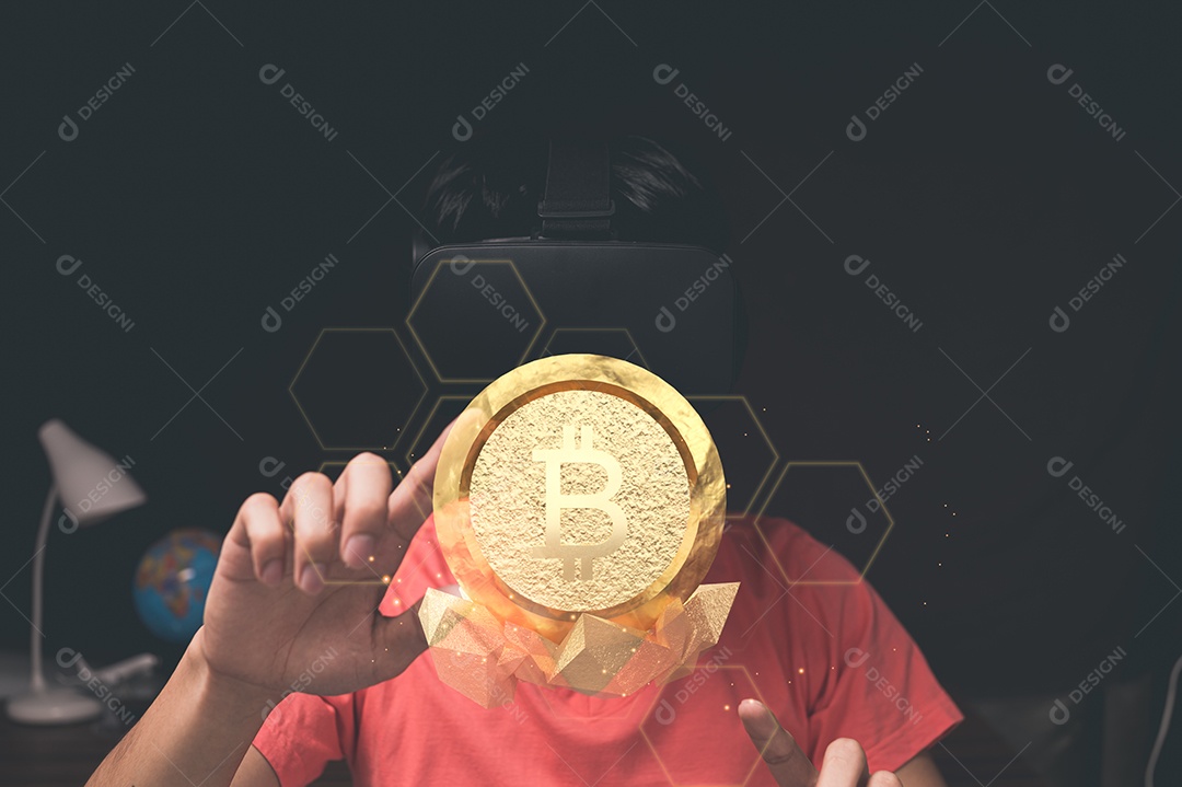 Negociação comercial de moedas criptográficas Bitcoin Trocas Investir Metaverso ações