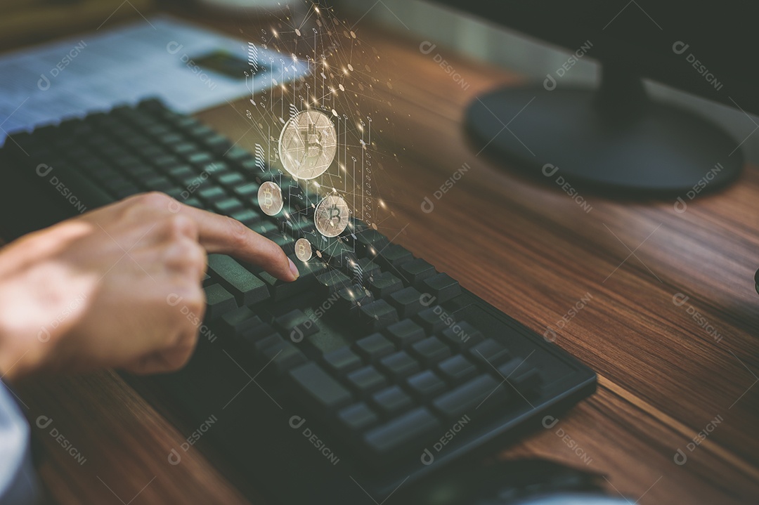 Negociação comercial de moedas criptográficas Bitcoin Trocas Investir Metaverso ações