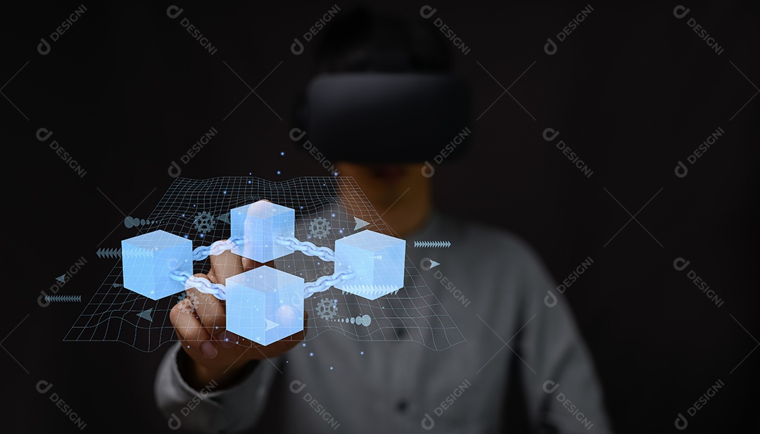 Conexão de rede blockchain Negociação de moedas de moeda criptográfica Negociação