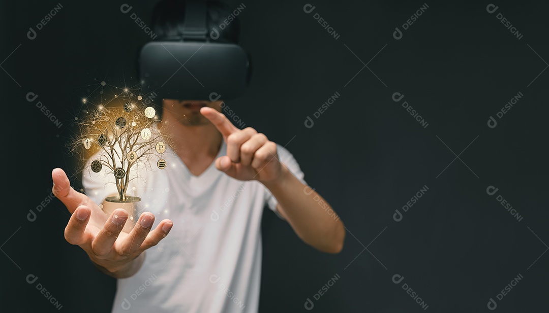 Negociação comercial de moedas criptográficas Bitcoin Trocas Investir Metaverso ações