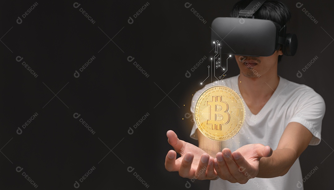 Negociação comercial de moedas criptográficas Bitcoin Trocas Investir Metaverso ações