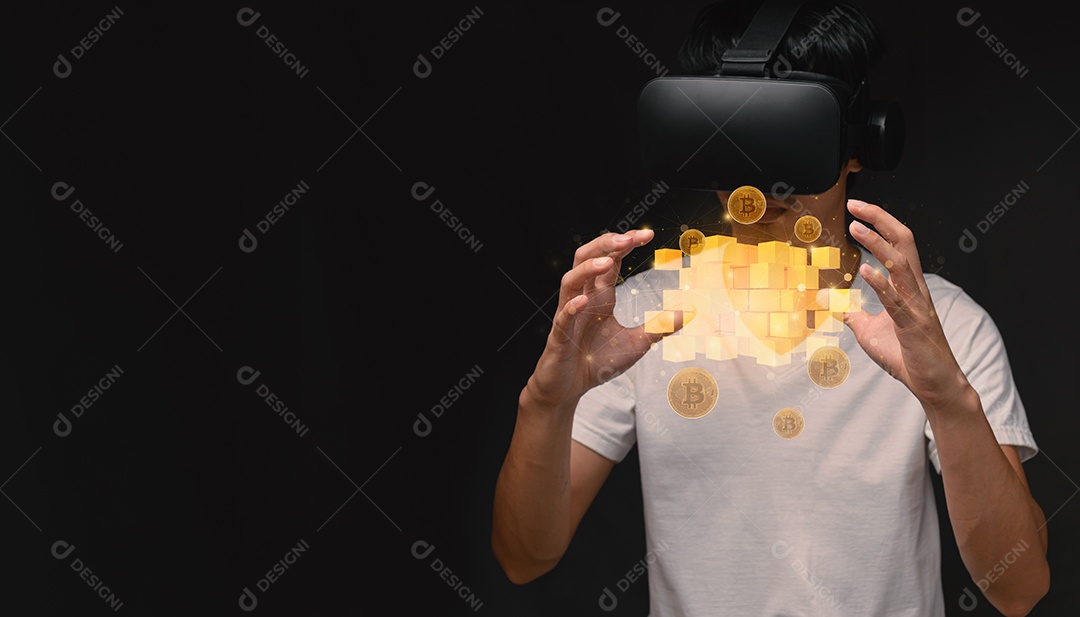 Negociação comercial de moedas criptográficas Bitcoin Trocas Investir Metaverso ações