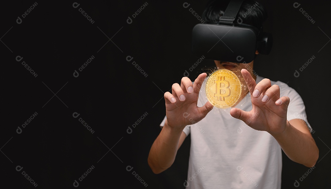 Negociação comercial de moedas criptográficas Bitcoin Trocas Investir Metaverso ações