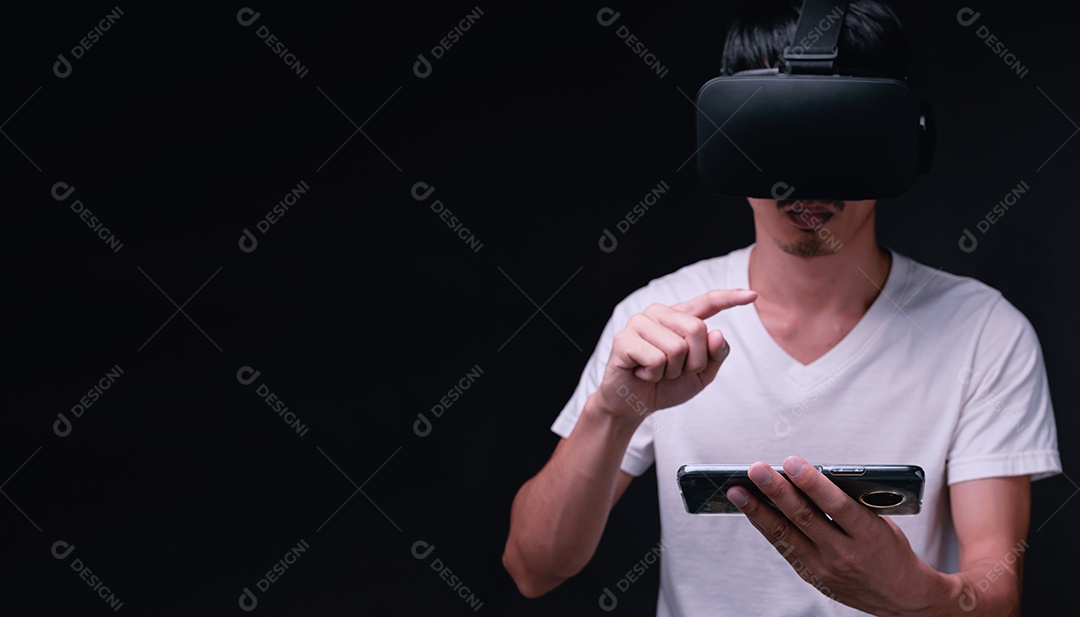 Tecnologia on-line do metaverso de conexão de óculos VR