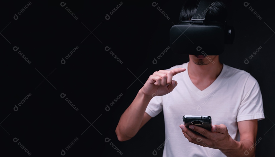 Tecnologia on-line do metaverso de conexão de óculos VR