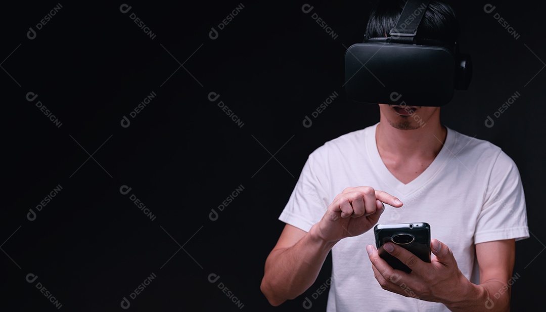Tecnologia on-line do metaverso de conexão de óculos VR