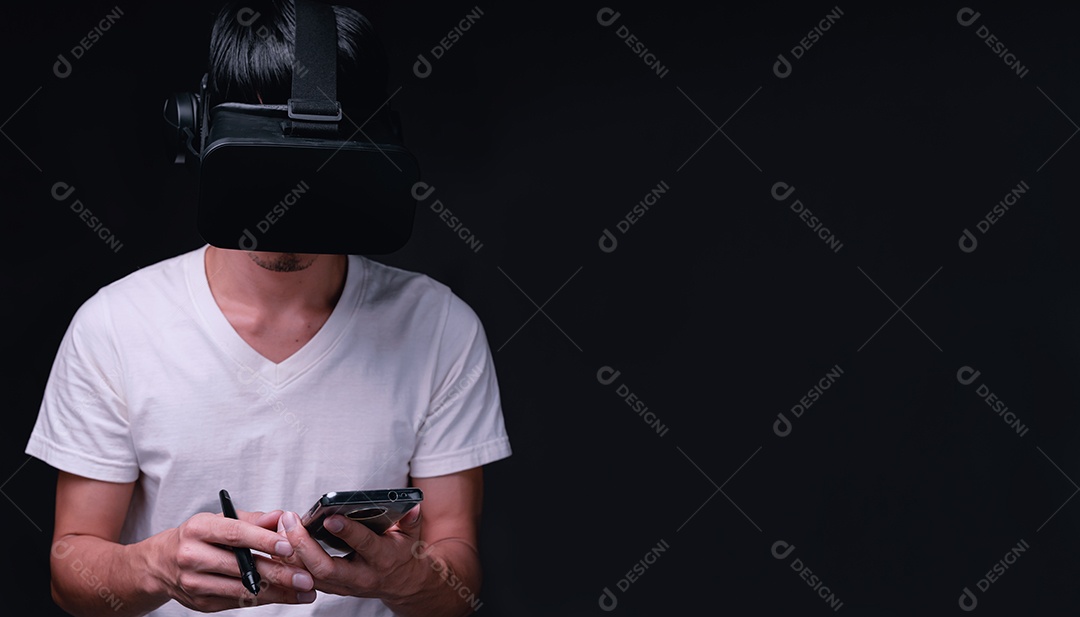 Tecnologia on-line do metaverso de conexão de óculos VR