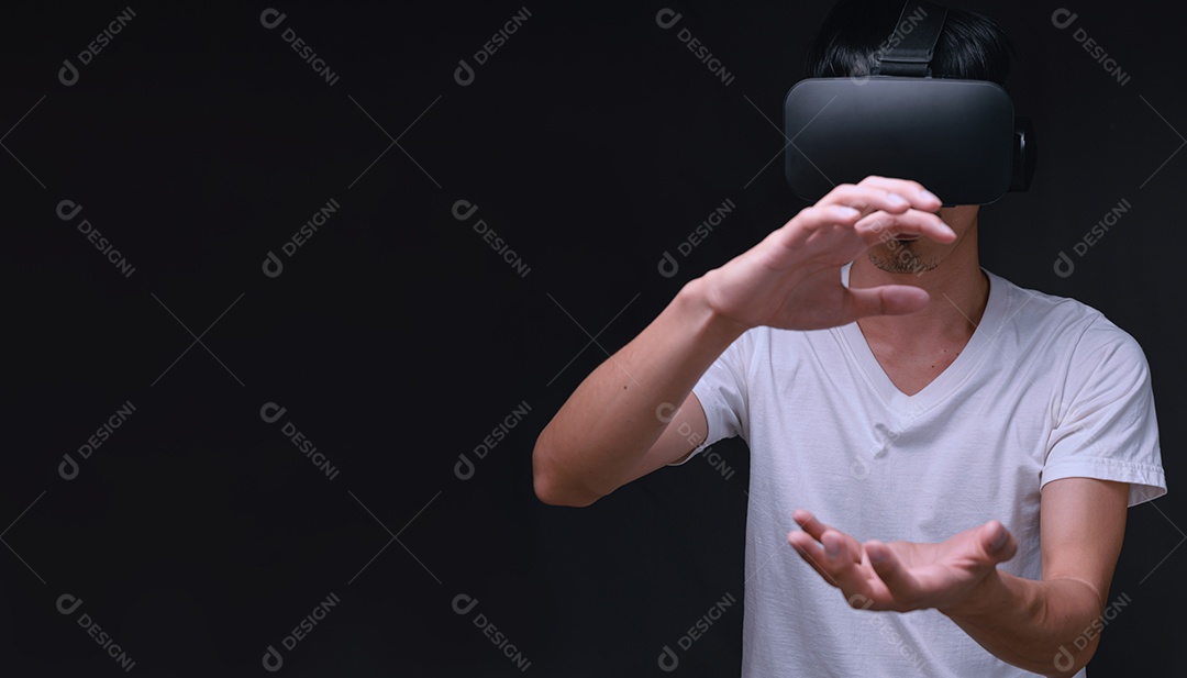 Tecnologia on-line do metaverso de conexão de óculos VR
