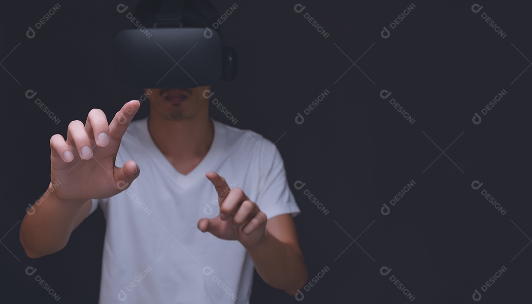 Tecnologia on-line do metaverso de conexão de óculos VR