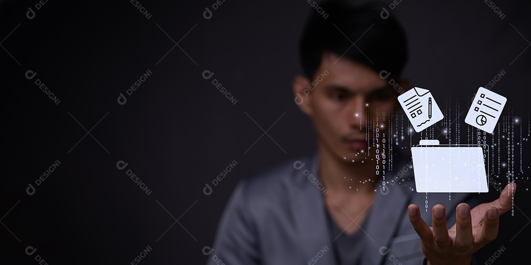 Metaverso virtual de conexão global com a Internet, sistema de gerenciamento de documentos