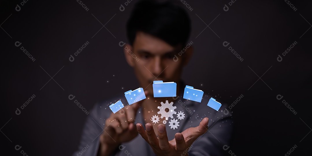 Metaverso virtual de conexão global com a Internet, sistema de gerenciamento de documentos