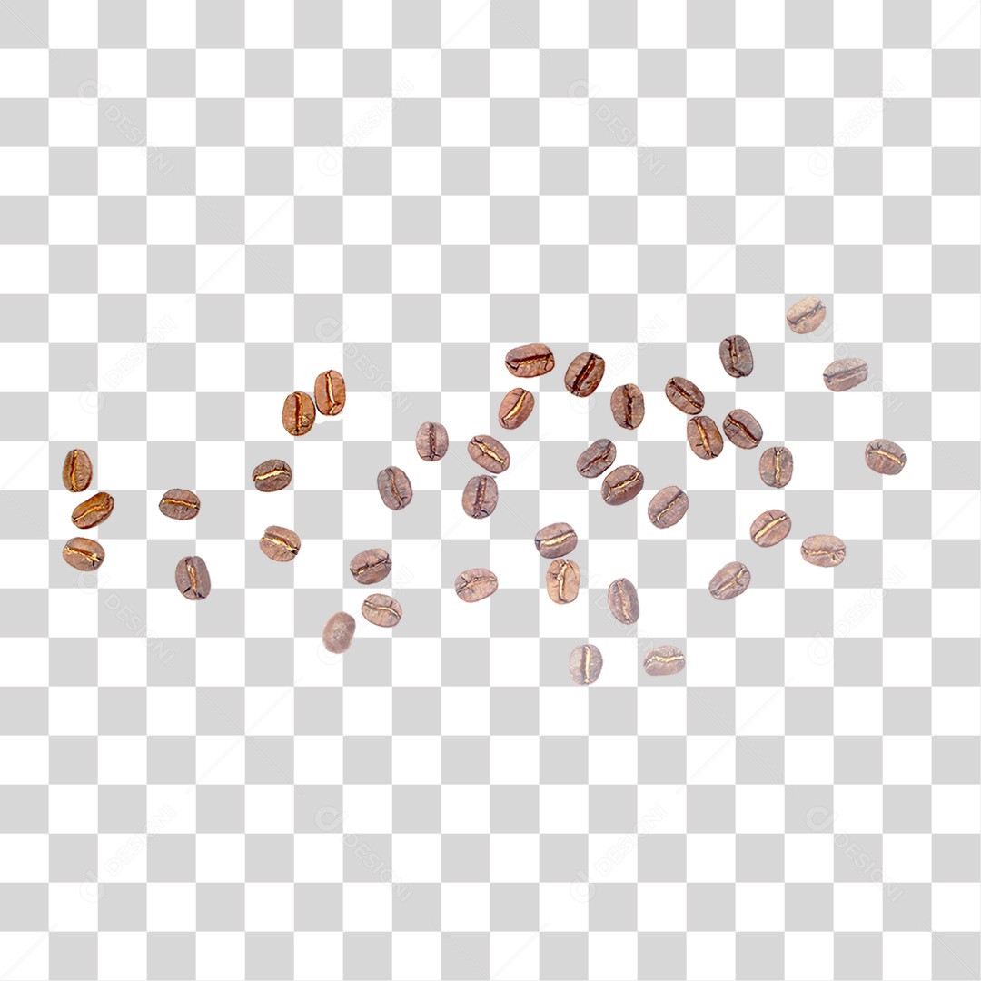 Grãos de Café PNG Transparente
