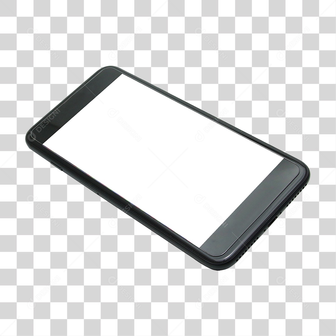 Elemento 3D Celular Transparente Modelo PNG Transparente