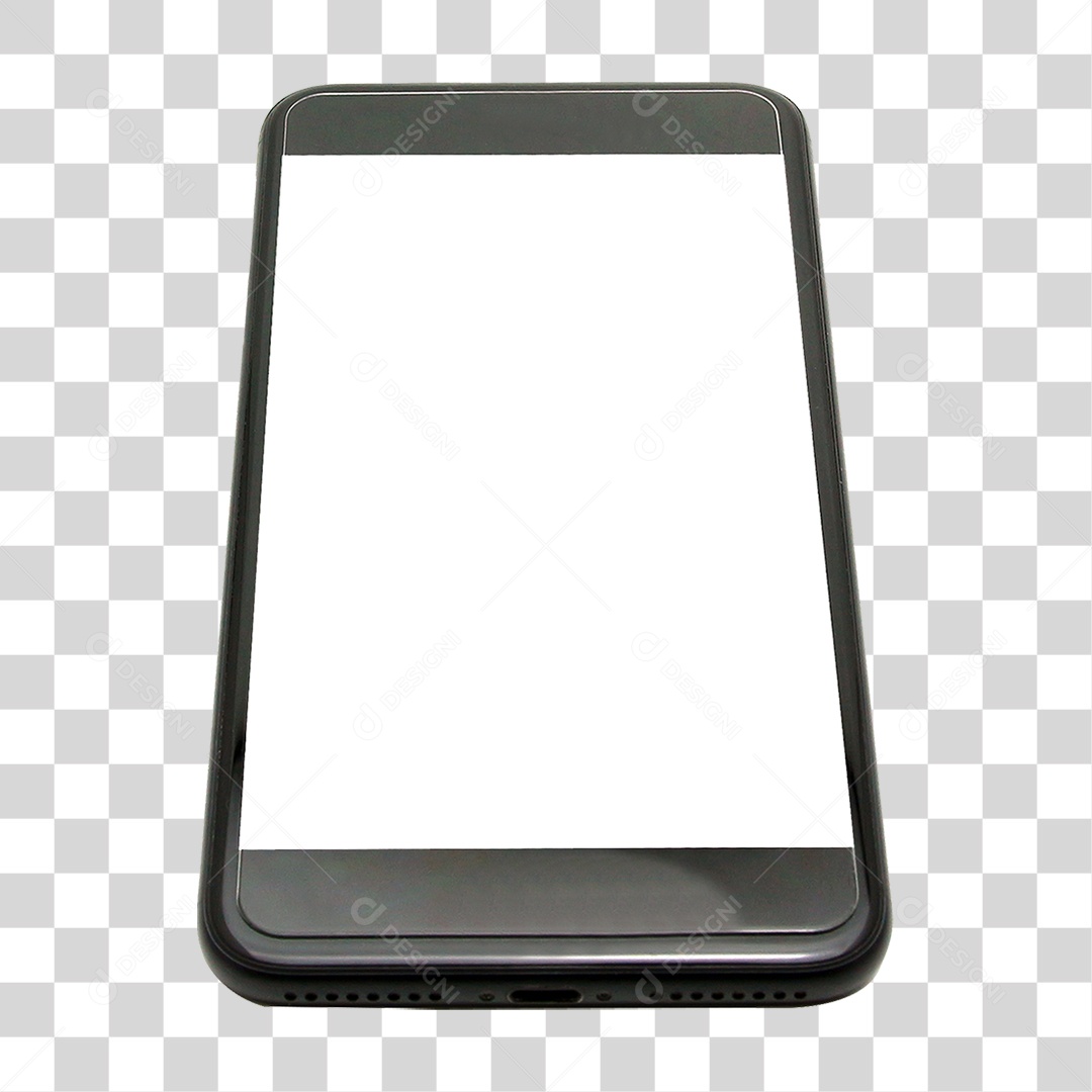 Elemento 3D Celular Transparente Modelo PNG Transparente