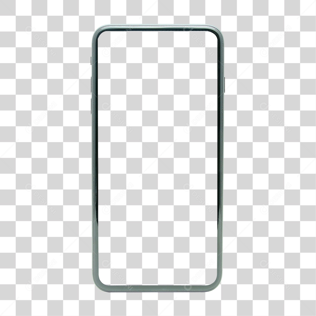 Elemento 3D Celular Transparente Modelo PNG Transparente