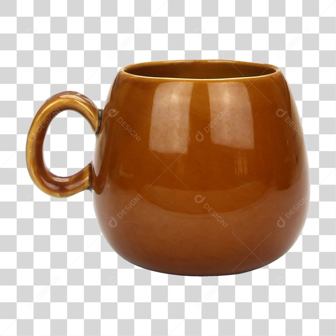 Caneca de Louça PNG Transparente